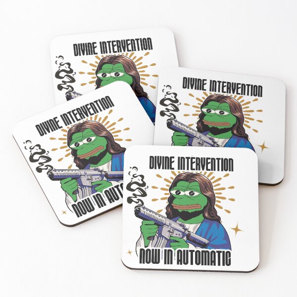 Item preview, Pepe gun Divine Intervention designed and sold by GalaxyExplorers.