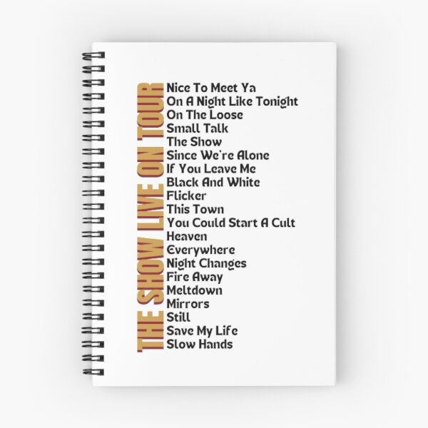 Item preview, Niall Horan The Show Live On Tour Setlist  designed and sold by CraftyKayla26.