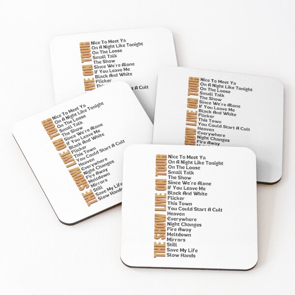 Item preview, Niall Horan The Show Live On Tour Setlist  designed and sold by CraftyKayla26.