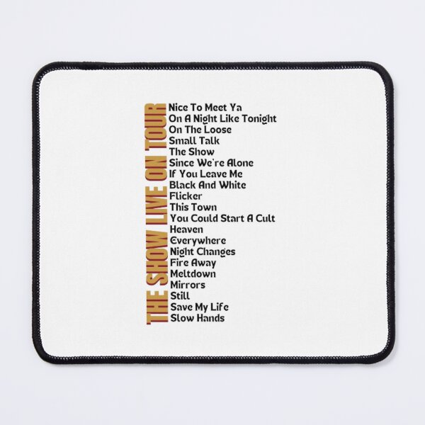 Item preview, Niall Horan The Show Live On Tour Setlist  designed and sold by CraftyKayla26.