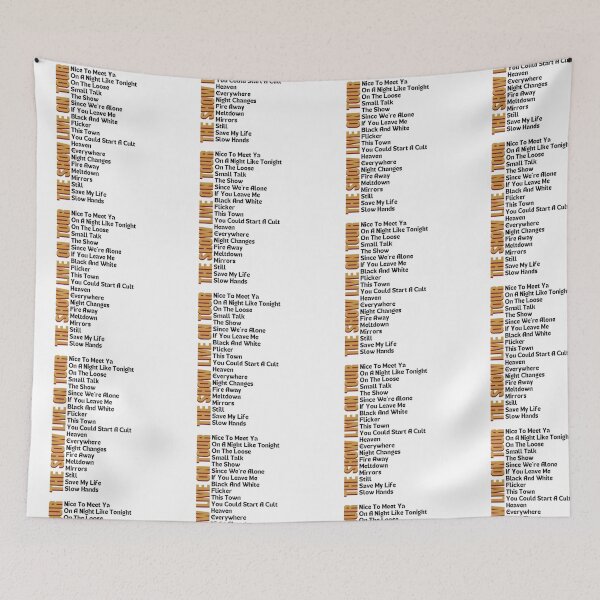 Item preview, Niall Horan The Show Live On Tour Setlist  designed and sold by CraftyKayla26.