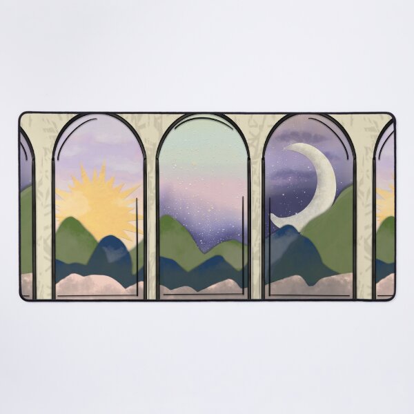 Item preview, Dawn to Dusk Triplicate designed and sold by AdriaCaps Art & Design.