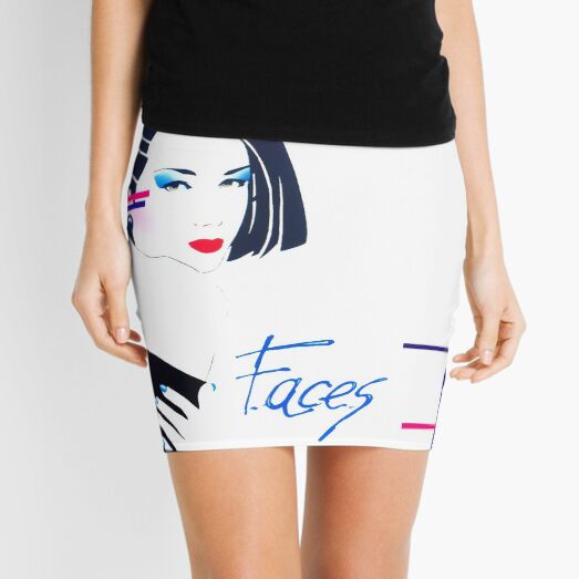 Clio - faces 80s italo disco underground Mini Skirt