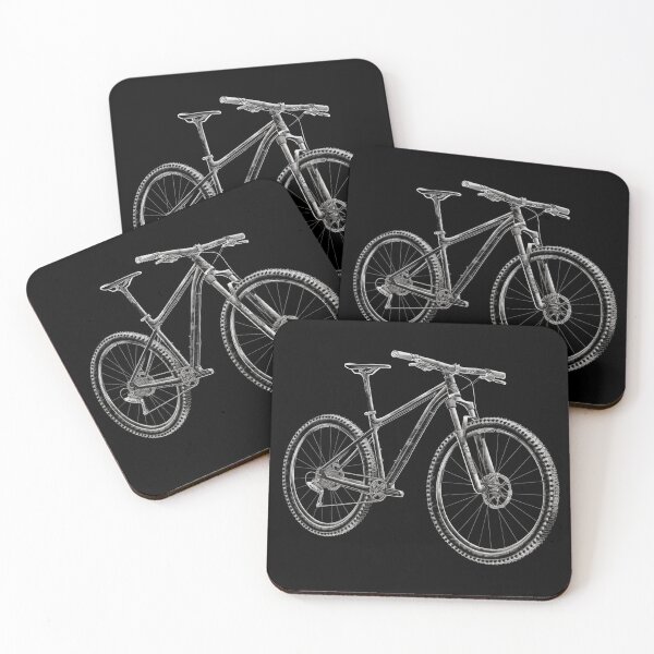 Item preview, Hard tail Mountain Bike in black and white designed and sold by CruzCore.