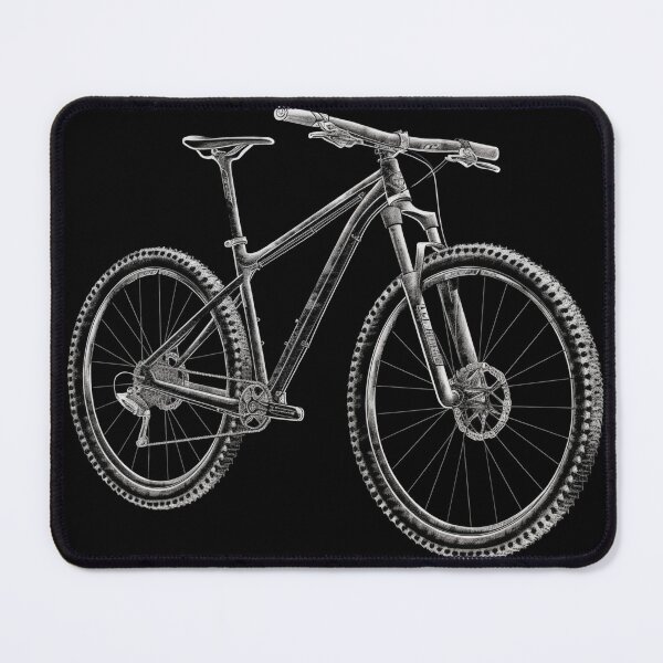 Item preview, Hard tail Mountain Bike in black and white designed and sold by CruzCore.