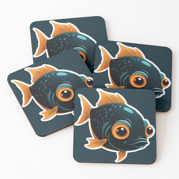 Item preview, Little Fish Logo The PixelPunny Animal Collection designed and sold by PixelPunny.