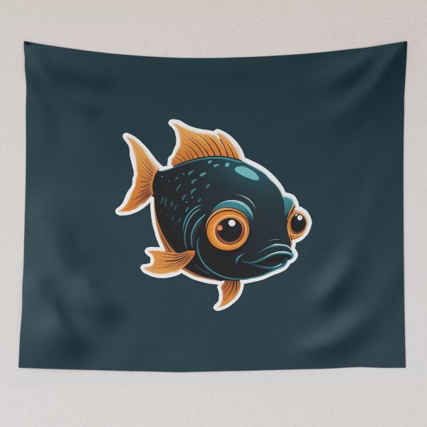 Item preview, Little Fish Logo The PixelPunny Animal Collection designed and sold by PixelPunny.