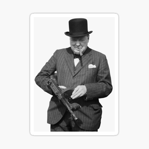 Item preview, Winston Churchill Tommy Gun designed and sold by weirdcountry.