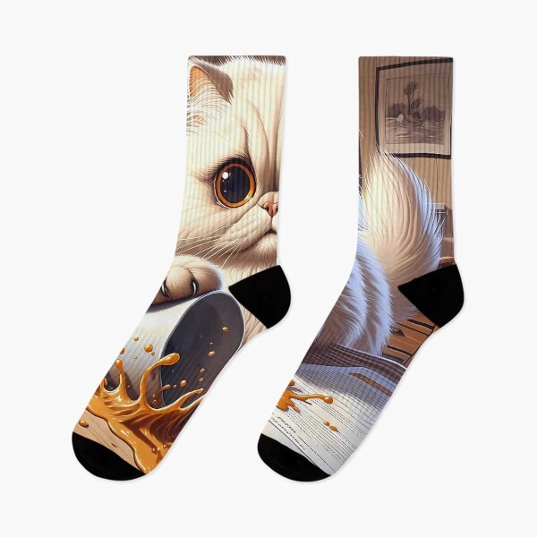 Item preview, Coffee Catastrophe: Creamy Spill by Mr. Whiskers designed and sold by Felix Tanner.