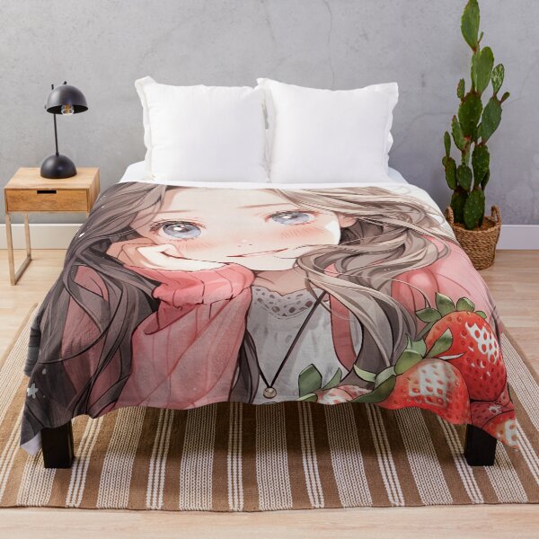 Item preview, Soft Strawberry Delight Anime Girl designed and sold by bubblegoth.