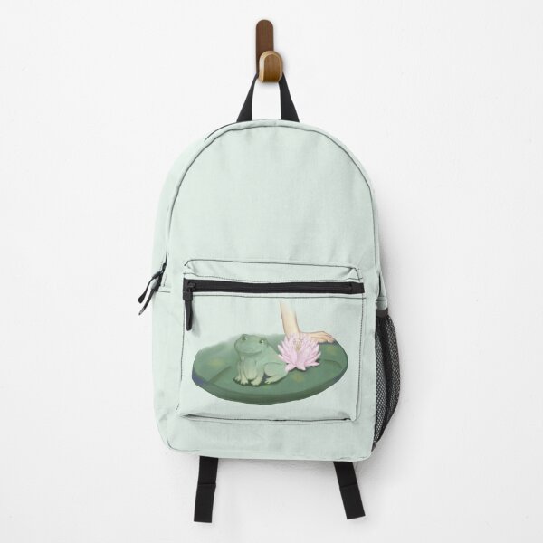 Item preview, Cute frog with water lily designed and sold by lydrawingz.