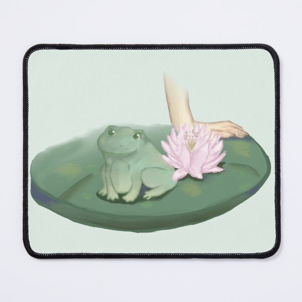 Item preview, Cute frog with water lily designed and sold by lydrawingz.
