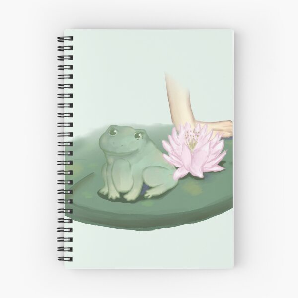 Item preview, Cute frog with water lily designed and sold by lydrawingz.