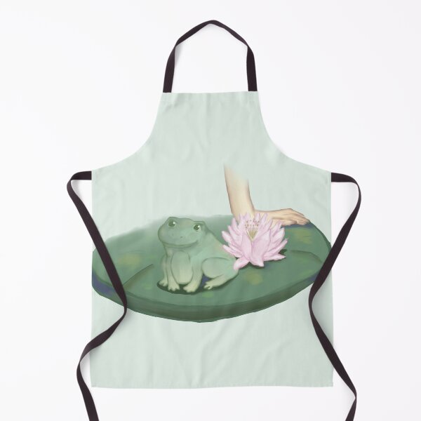 Item preview, Cute frog with water lily designed and sold by lydrawingz.