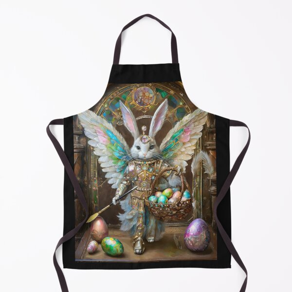 Item preview, Easter Bunny Angel Knight Delivering Easter Eggs designed and sold by Lee Hiller Designs.