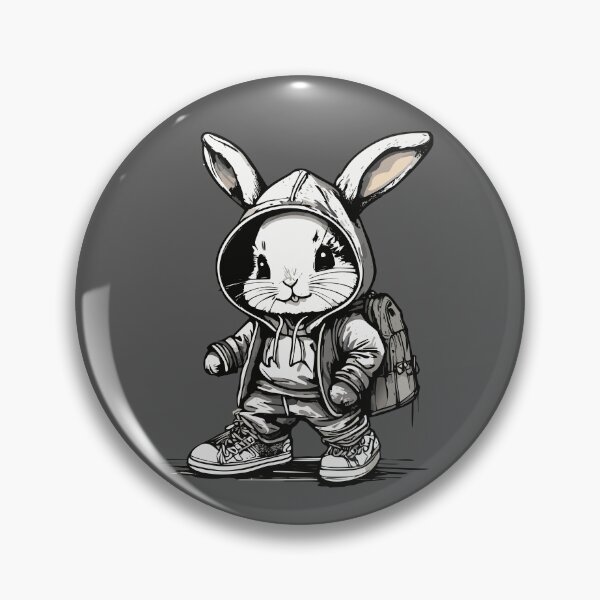 Item preview, A bunny rabbit dressed in a hoodie designed and sold by Firas Aljazzar.