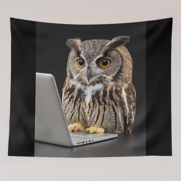 Item preview, Night Owl: Wise Web Surfer designed and sold by Praphul Garg.
