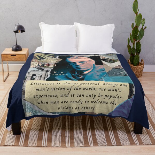 Item preview, William Butler Yeats portrait and quote: Literature is always personal, always one man's vision of the world, one man's experience... designed and sold by artbleed.