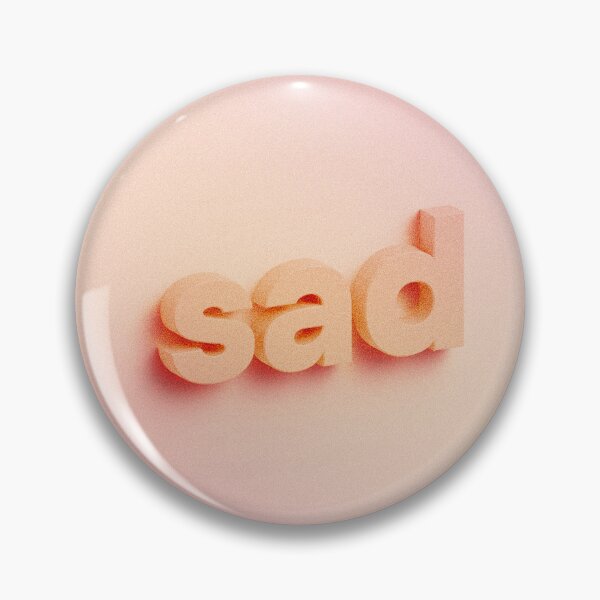 Item preview, Sad 3D lettering on peach pink background  designed and sold by helga-wigandt.