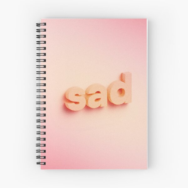 Item preview, Sad 3D lettering on peach pink background  designed and sold by helga-wigandt.