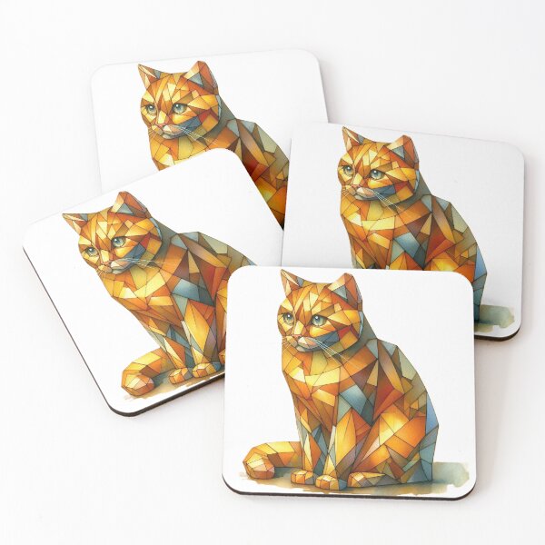 Item preview, golden cat sits designed and sold by cupipl.