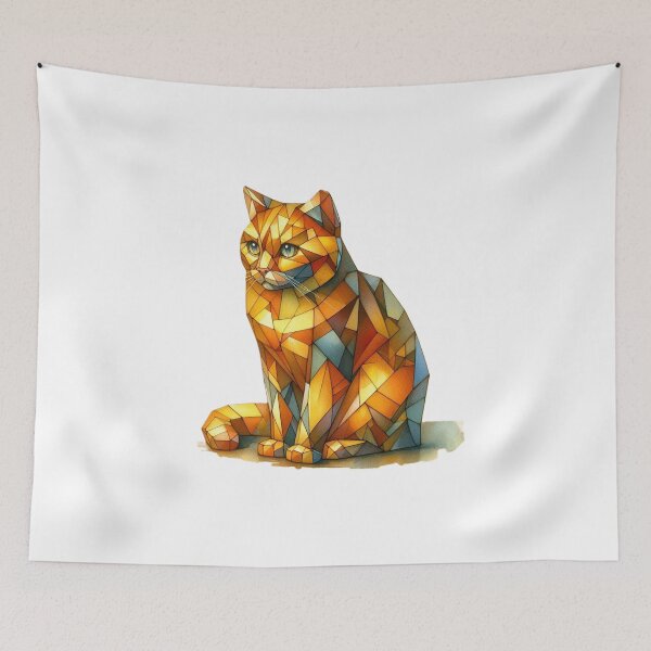 Item preview, golden cat sits designed and sold by cupipl.
