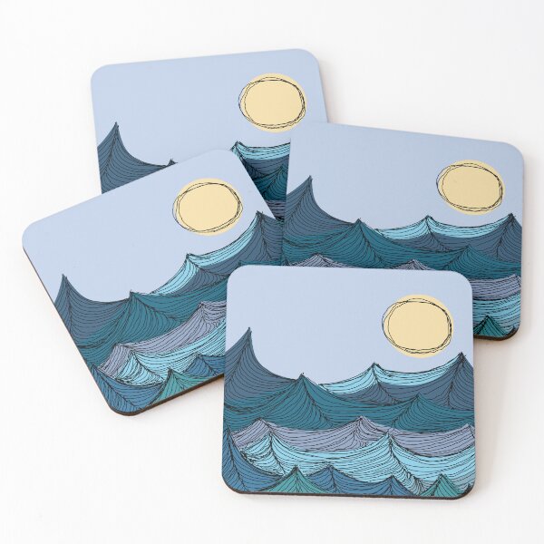 Item preview, Blue Ocean Waves designed and sold by AgelessCreative.