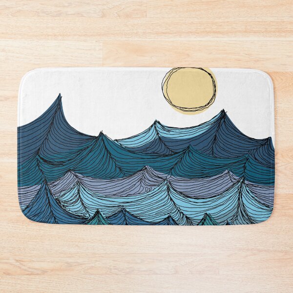 Item preview, Blue Ocean Waves designed and sold by AgelessCreative.