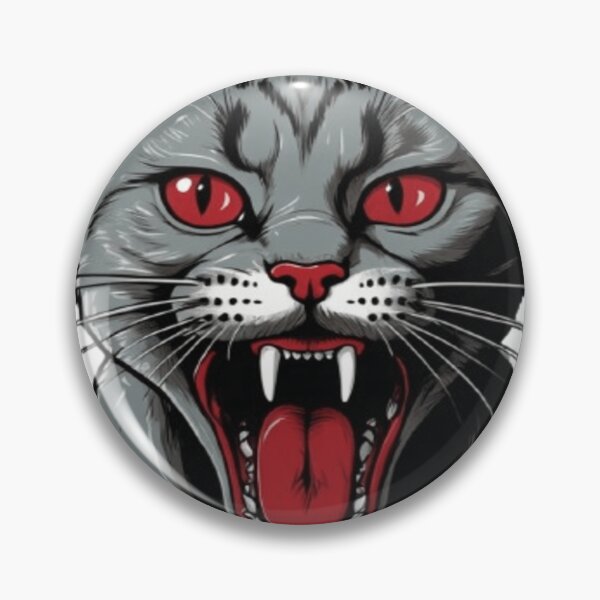 Item preview, Whiskered Whimsy: Vintage-inspired Comic Cat Art in Rusticcore Gray and Crimson Pop Art Style designed and sold by SSulatul101.