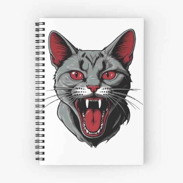 Item preview, Whiskered Whimsy: Vintage-inspired Comic Cat Art in Rusticcore Gray and Crimson Pop Art Style designed and sold by SSulatul101.