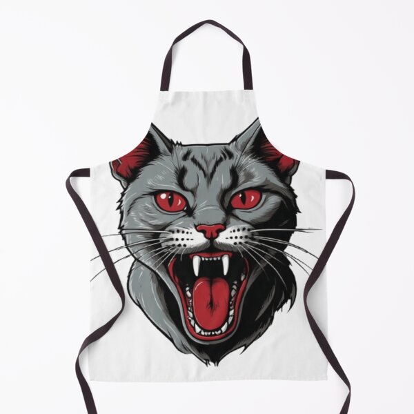 Item preview, Whiskered Whimsy: Vintage-inspired Comic Cat Art in Rusticcore Gray and Crimson Pop Art Style designed and sold by SSulatul101.