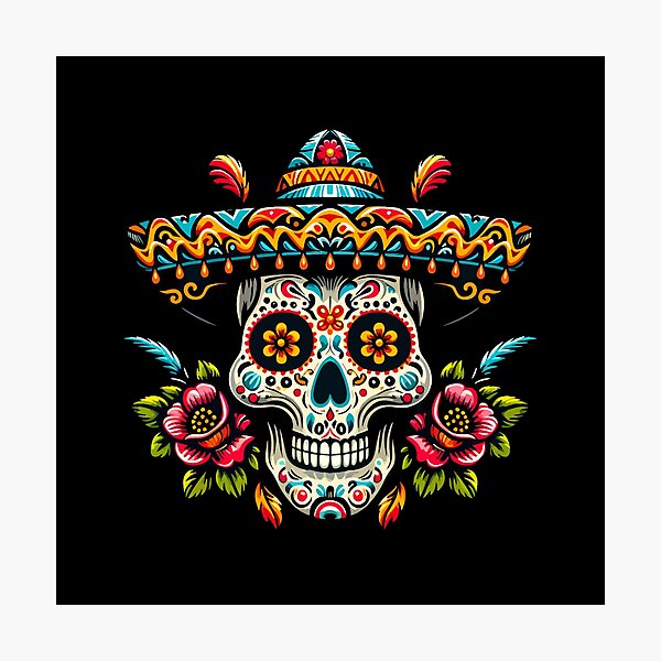 Item preview, Mexican Calavera Skull 003 designed and sold by JohnnyVillas.