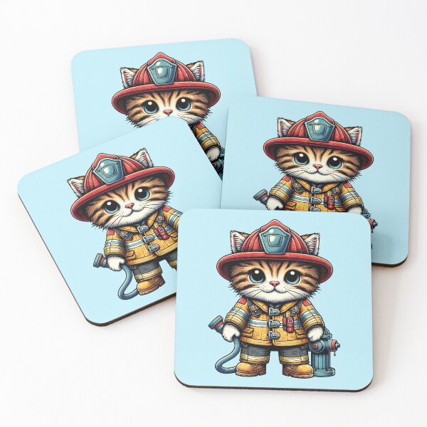 Item preview, Fireman Kitten 2 designed and sold by Alphaproject.