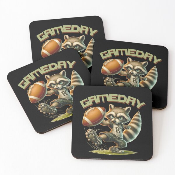 Item preview, a cool raccoon playing American football designed and sold by Animal world designs.