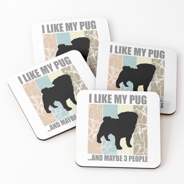 Item preview, ME GUSTA MI PUG Y QUIZÁS 3 PERSONAS designed and sold by hemp3x.