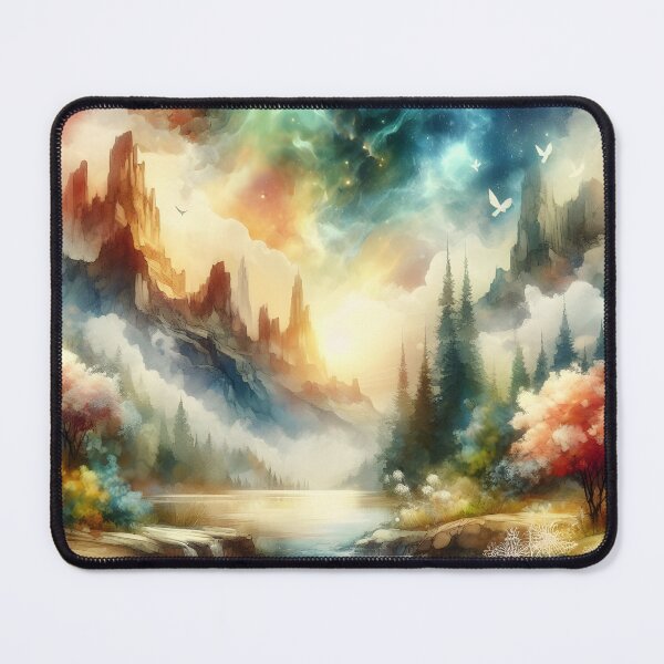 Item preview,  "Water-Colored Fantasy Mood 2 :Throw Pillow designed and sold by LLdreams.