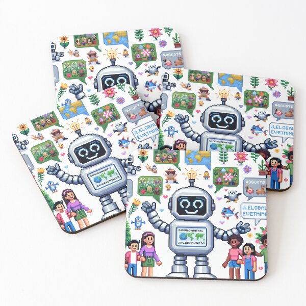 Item preview, AI Eco-Friend Pixel Art designed and sold by gabrieloye.