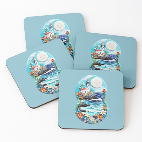 Item preview, LIGHTHOUSE BY THE SEA designed and sold by digitalartlb.