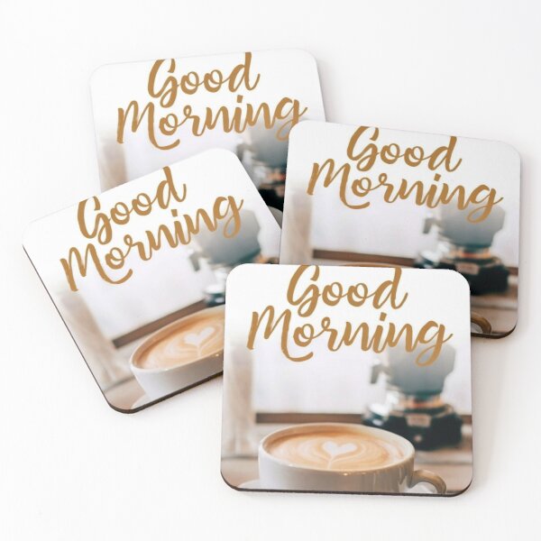 Item preview, Good Morning coffee heart designed and sold by MrBoutik.