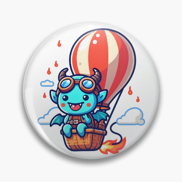 Item preview, Kawaii Buoyant Demon: Wearing Aviator Goggles designed and sold by CanvasCutie.