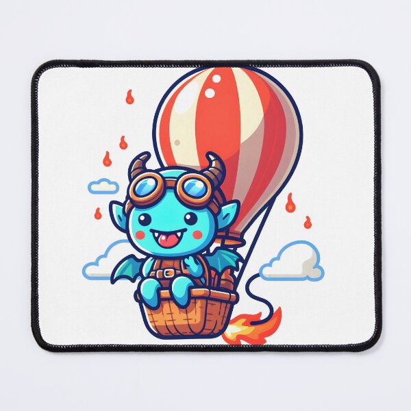 Item preview, Kawaii Buoyant Demon: Wearing Aviator Goggles designed and sold by CanvasCutie.