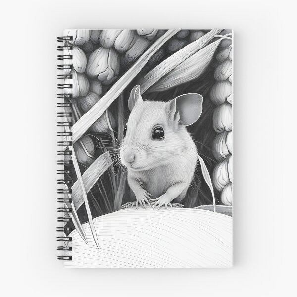 Item preview, Black and White Mouse Pencil Drawing designed and sold by Pencil-Art.