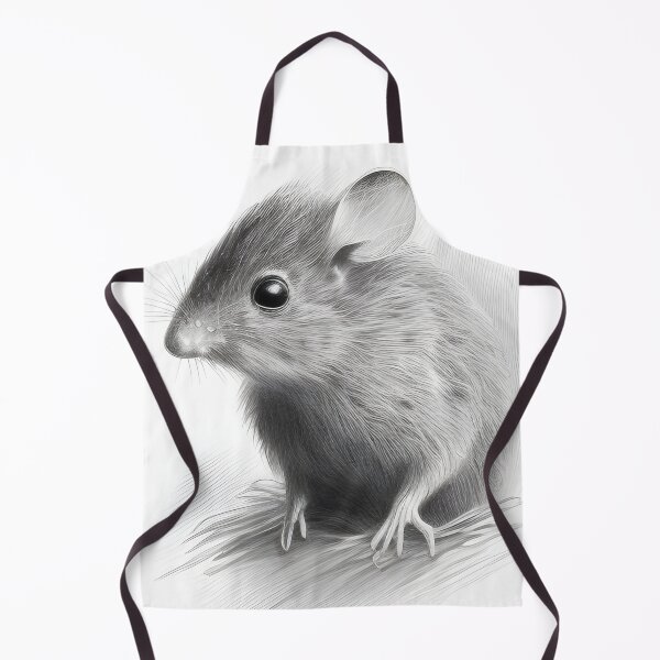 Item preview, Black and White Mouse Pencil Drawing designed and sold by Pencil-Art.