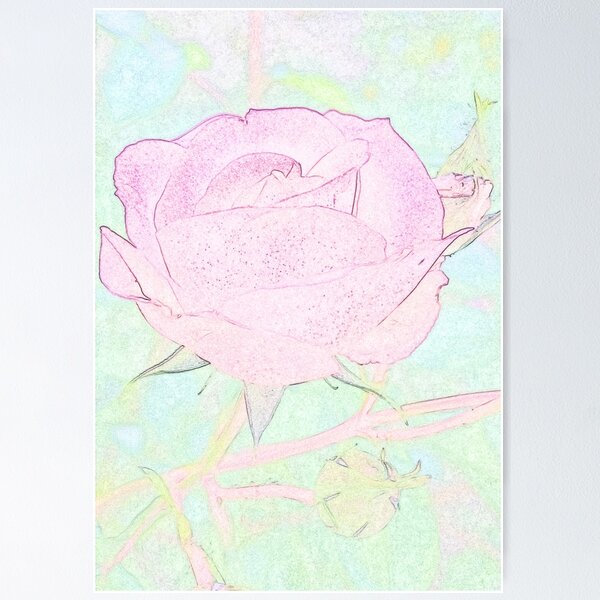 Item preview, Pink rose abstract. designed and sold by crumbs-of-life.