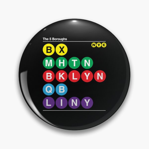 Artikelvorschau, Der 5 Boroughs Remix entworfen und verkauft von NYC Subway Styles.