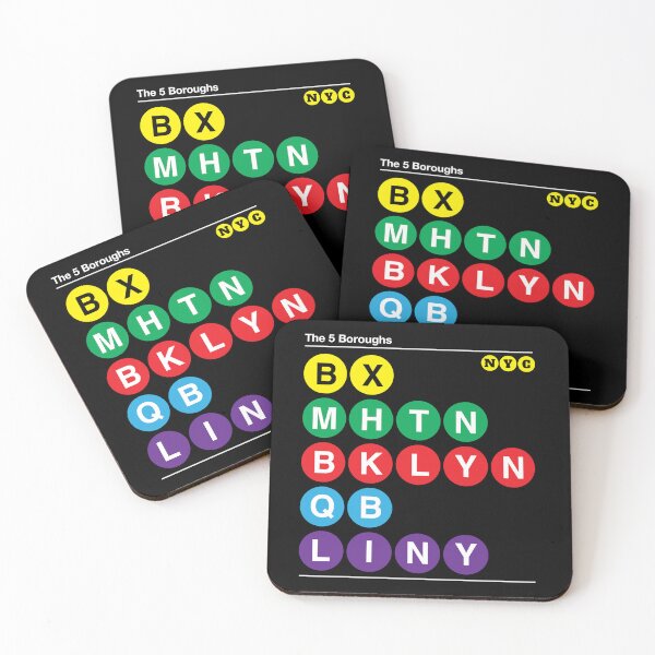 Item preview, The 5 Boroughs Remix designed and sold by NYC  Subway Styles.