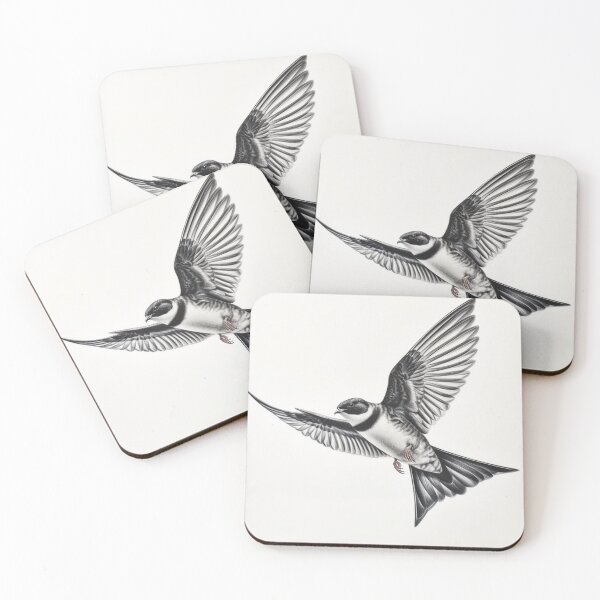 Item preview, Black and White Bird Pencil Drawing designed and sold by Pencil-Art.