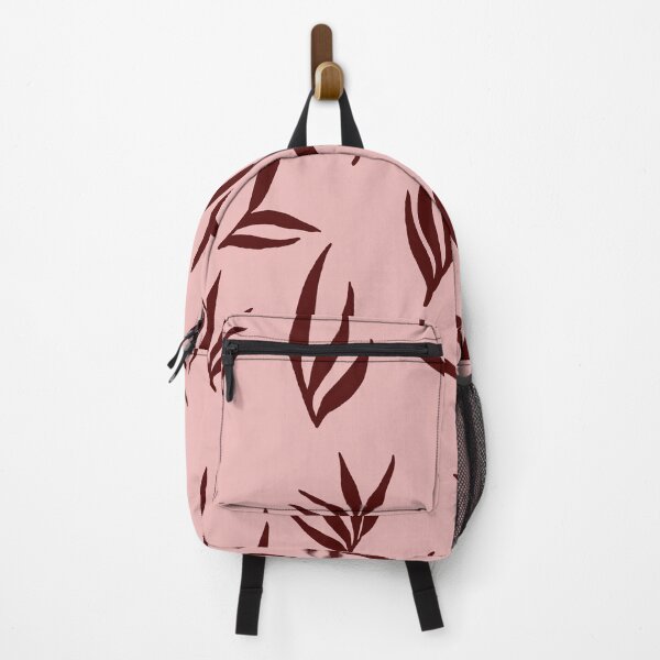 Item preview, Dear to dream big lettering with dark red leaves on pink background designed and sold by AlessandraWood.
