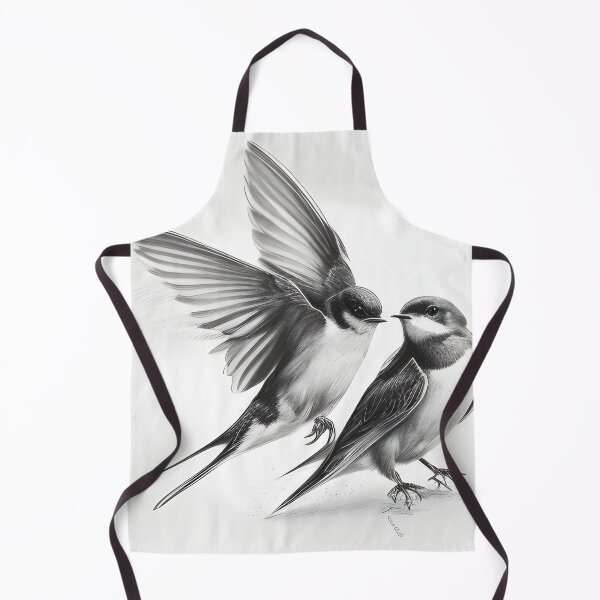 Item preview, Black and White Bird Pencil Drawing designed and sold by Pencil-Art.