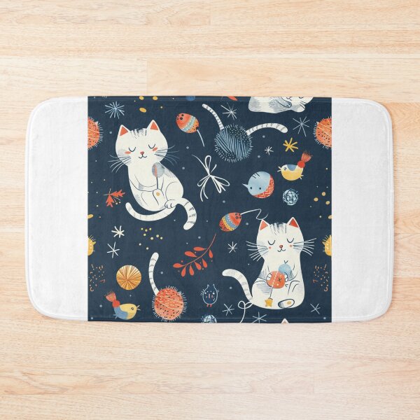 Item preview, Lovely meowy cats cute pattern designed and sold by SmileshareShop.